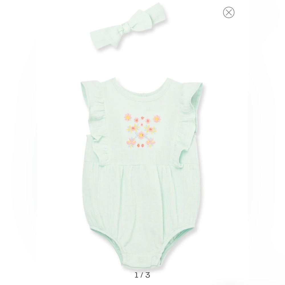 Daisy Bubble Romper & Headband Set